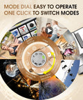 Mode dial showing various camera modes for 4K Digital Camera With 48MP Auto Focus, 16x Zoom, Flash Viewfinder And Dial, Vlogging Ready Anti Shake.