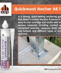 Heavy Duty Concrete Epoxy Anchoring System For Rebar And Threaded Rods AE15 Two Part Acrylate Epoxy in use on concrete slab