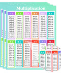 Multiplication Chart Stickers 4 By 5 Inch Large Educational Math Labels For Kids 50 Pack Classroom Posters Multiplication Table Charts