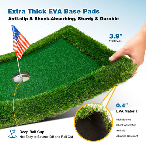 Floating Golf Green For Pool In Sizes 35x24 47x35 And 63x47 Perfect For Poolside Practice And 2 To 4 Player Games Chipping Green