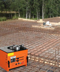Heavy Duty Electric Rebar Bender With A Beastly 3000W Motor that can bend steel rods on a construction site.