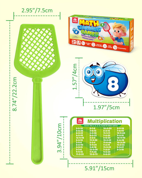 Swat The Fly Cards Math Game Set For Kids Seven Fun Math Games 1st 2nd 3rd Grade Learning Addition Subtraction Multiplication