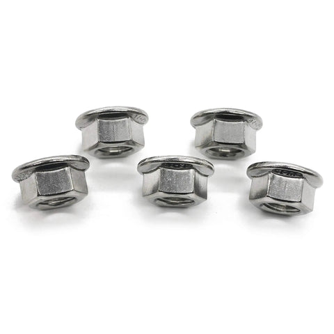 Din 6923 Serrated Hex Flange Nut Made From Tough As Nails 18 8 Stainless Steel 304 With Bright Finish Delivers Bomb Proof Anti Vibration Grip And Rock Solid Self Locking Action Stays Put Under Heavy Pressure No Matter What
