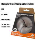 Silicone French Press Coffee Maker For Camping Stoves Regular Size Travel Ready Brew On The Go With Secure Silicone Ring