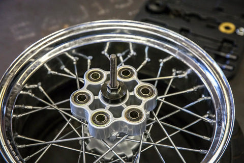 Motorcycle Wheel Bearing Removal And Installation Kit For Three Quarter Inch One Inch And Twenty Five Millimeter Sealed Bearings
