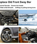 Tough As Nails Front Stabilizer Link Kit Pair Bolt On Direct Swap Replaces 2007 To 2016 Chevy Silverado GMC Sierra Tahoe showing sway bar installation.