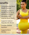 Woman exercising with benefits of BoneUp For Bone Density With Vitamin D3 And K2 Calcium Support Supplement 240 Capsules displayed