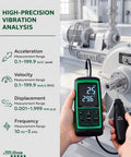 Vibration Meter With Remote Probe VM-424 For Industrial Motors And Gearboxes Measures Acceleration Up To 199.9 m/s2 Velocity Up To 199.9 mm/s Displacement Up To 1.999 mm 10 Hz To 3 kHz Magnetic Sensor For Tight Space Diagnostics on motor