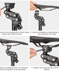 Suspension Seatpost For Mountain Gravel And Hybrid Bikes With Shock Absorber Aluminum Alloy Four Link Design instruction installation