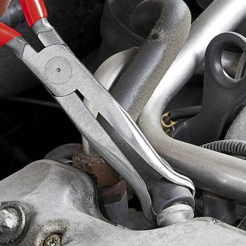 Long Nose Pliers For Spark Plugs A Precision Grade Tool Built For Tradesmen And DIY Mechanics used on a spark plug