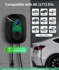 Rock Solid Level 2 EV Charger 40 Amp Wall Mounted J1772 Station With Nema 14-50 Adapter 9.6Kw Smart Schedule Charging installed.