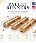 Heavy-Duty Solid Wood Pallet For Warehouse Storage And Shipping Platform, Reusable, Stackable, And Easy To Handle, Built Tough Workhorse For Commercial Floor Use