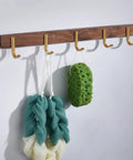 Straight Up Solid Wall Mounted Coat Rack With Five Steel Hooks For Slick Entryway Organization Holds Coats Jackets Keys Umbrellas And Daily Grind Essentials with gold hooks.