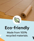 Brown Rosin Masking Paper Roll 36 Inch By 166 Feet 69 Pound Heavy Duty Floor Protection For Painting Moving Renovation And Construction 100 Percent Recycled Thick Floor Covering Made In USA Great Drop Cloth Alternative
