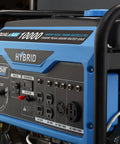 Control panel of Dual Fuel Portable Generator With Switch And Go Tech And Electric Start, 10,000W Peak, 8,000W Rated Gas, 9,000W