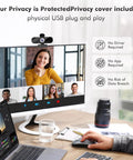 Straight Fire 1080P Full Hd Webcam With Built In Noise Cancellation Mic And Wide Angle Lens Auto Light Boost for video calls on a PC.