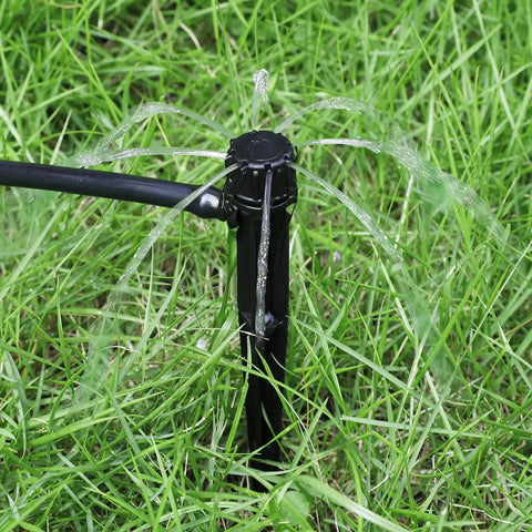 60 Piece 360 Degree Drip Irrigation Emitters For 1 Quarter Inch Tubing Durable Plastic Drippers in Lawn