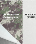Camouflage Archery Target Backstop Beefy 2mm Thick Made From Heavy Duty High Density Fiber Cloth Front Camouflage Back White