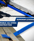 56 Inch Open Angle Monster Pry Bar Built Tough All Steel With Durable Powder Coat For Maximum Leverage Prying Concrete Forms