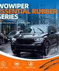 Premium All Season Windshield Wiper Blades Set Of 2, 26 And 16 Inch Fit, Zero Streak Free Smooth Sweep For Front Glass on wet road.