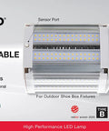 Push Thru 80W EX39 Light Bulb For LED HID Fixtures White 5K Daylight Color SB Base With Metal Bushing 1/8 IP Cap No Set Screw
