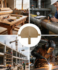 Heavy Duty Birch Wood Precision Angle Finder With Dead On Degree Measurements Quick Miter Setup And Spot On Carpenter Welder Diy Project Alignment Tools Solid on a workbench in a workshop.