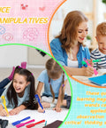 Children using Colorful Magnetic Wands Set For Classroom Learning Hands On 12 Piece Rainbow 8 Inch Wands For Preschool Science Experiments