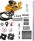 LGXEnzhuo Line 110V portable boring machine with 55-260mm capacity and 4.9ft boring bar and accessories