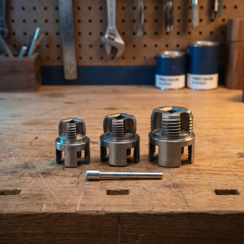 Dual Function Pipe Threading Tool Set For Water Lines Internal And External Thread Cutter Built To Last Pro Grade Steel