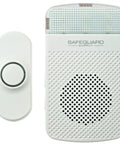 Plug In Wireless Doorbell Kit With 4000 Feet Of Range And A Loud Flashing Strobe For Home Or Small Biz Easy Install.