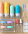 Carry On Ready Travel Bottles Kit 16 Pack TSA Approved Leak Proof Silicone Squeezable Containers with Jars and Sprayers
