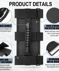 Two Pack Grab Handle Set for Jeep Wrangler TJ YJ JK 1955 to 2023 Easy Three Strap Fit Rugged Metal Buckles