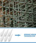 Stainless Steel Cotter Pins Assorted Sizes for Trailer Hitches and Tractor Maintenance, Durable U Shaped Pin Clips