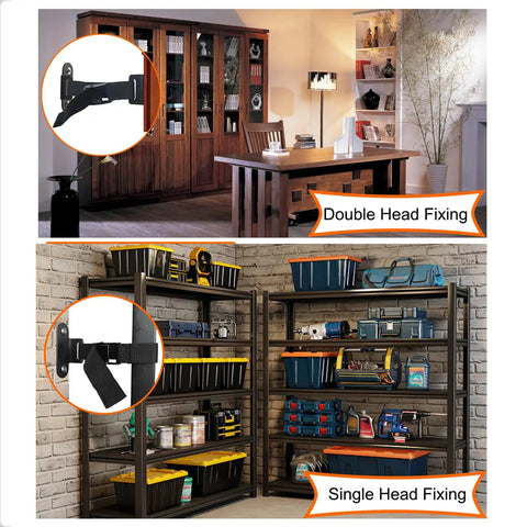 Heavy Duty Anti Tip Furniture Straps With Adjustable Wall Mount Kit For Dresser And TV Stand Supplies shown on furniture and storage.
