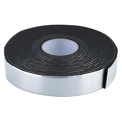 Pipe Insulation Wrap 32.8 Feet By 2 Inches With Aluminum Foil Layer Self Adhesive Foam For Freeze Protection