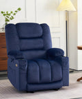 Zero Gravity Power Recliner Chair With Heat And Vibration Massage USB Type C Ports Remote Cup Holders 155 Degree Recline