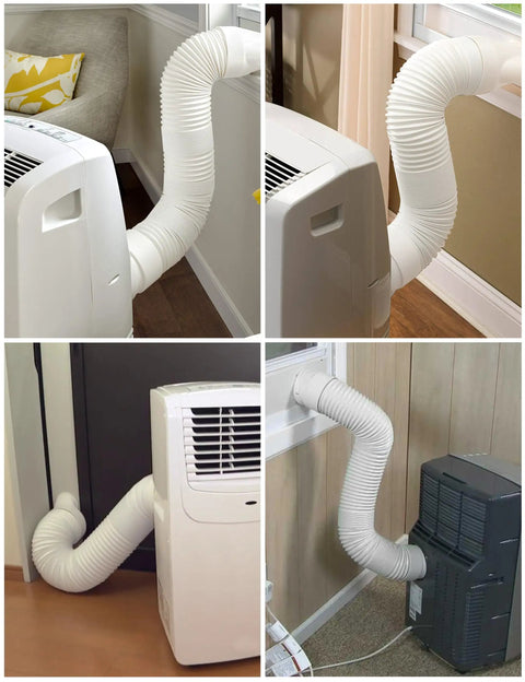 Portable Air Conditioner Exhaust Hose Kit With 5.9 Inch Diameter And 82 Inch Length Anti Clockwise Thread Universal Duct Hose for venting