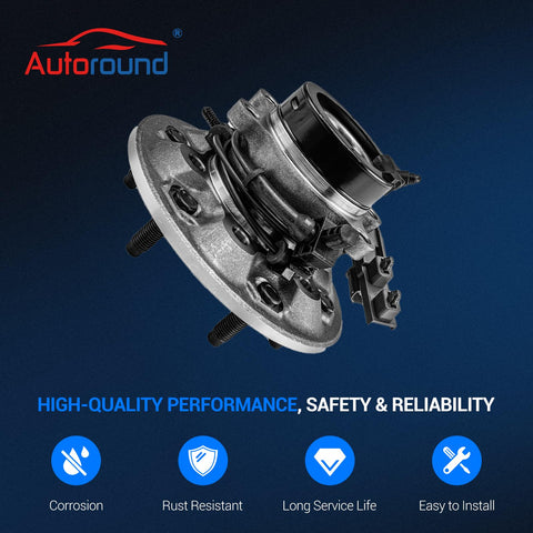 Beefed Up Front Wheel Bearing And Hub Assembly For 2004 To 2008 Chevy Colorado And 2004 To 2008 GMC Canyon RWD with 6 Lug and ABS.