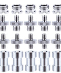 Versatile 21 Piece 1/4 Inch And 3/8 Inch Converter Screw Adapter Kit for camera tripod monopod ball head quick connect durable metal mounts