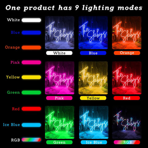 Personalized Neon Light Sign For Wall Decor And Parties, Customizable LED Neon Sign With 9 Color Modes, Name Or Message Included