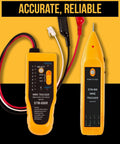 Yellow wire tracker set from All-In-One 15-In-1 Network Tool Kit For Ethernet Cabling Pro Grade RJ45 Crimp Tool Cat5 Cat6