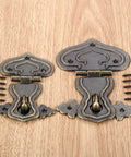Vintage Zinc Alloy Box Hasp Lock for Jewelry Boxes Suitcases and Furniture Durable Old School Latch Clasp Hardware in 108x74x77mm