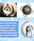 Complete Mixer Cap and Pressure Balancing Unit Kit showing valve stem fit for shower faucets