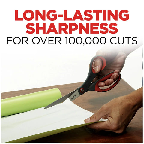 Cutting paper with All Purpose Precision Scissors For Everyday Crafting And Office Tasks, Stainless Steel Blades Deliver Sharp Long Lasting