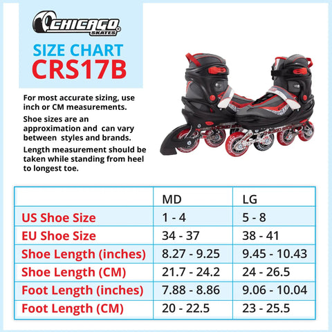 Kid-Friendly Inline Roller Skates For Indoor And Outdoor Fun, Built Tough, size chart for breathable high-top boots, 70mm wheels