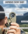 Handheld Wind Meter With Bluetooth App Connectivity For Precision Shooting And Air Flow Measurement A Wireless Outdoor Digital Anemometer With Real Time Wind Speed Readings On The Go