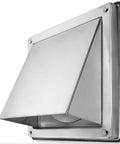 6 Inch Outdoor Dryer Vent Cover Stainless Steel Wall Vent Hood with Gravity Flap Weatherproof Exterior Exhaust Fan Cover
