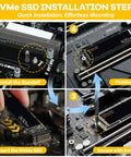 Top Shelf M.2 Ssd Mounting Screws 34 Pc Kit With M2 And M3 Standoffs For Asus Msi Gigabyte Motherboards Laptops Desktops No Sweat Setup Smooth Upgrade Builds, step-by-step installation guide for NVMe SSD.