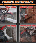 Heavy-Duty 16 Inch Electric Concrete Ring Saw With 9500W Toroidal Motor For Wet Cutting Brick Stone Marble Rebar, Deep 11.8 Inch Cut Depth cutting through stone, wall, floor slab, and reinforced concrete.