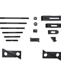 Heavy Duty Hold Down Clamp Set 58 Piece For Bridgeport Milling Machines With Three Quarter Inch Slot And Five Eighth Inch Stud Includes Twenty Four Studs